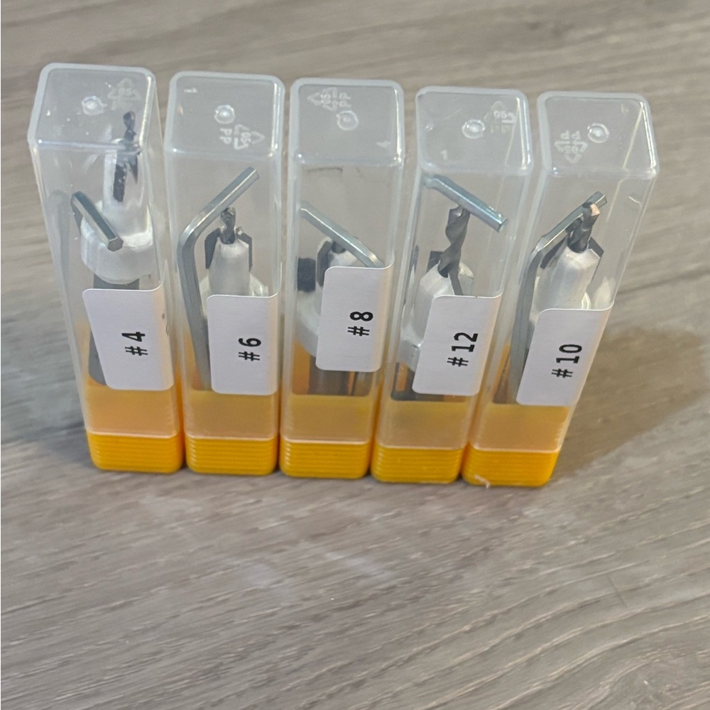 Tapered Countersink Drill Bit Set Carbide-tipped for woodworking
5-Pieces - Picture 6 of 14